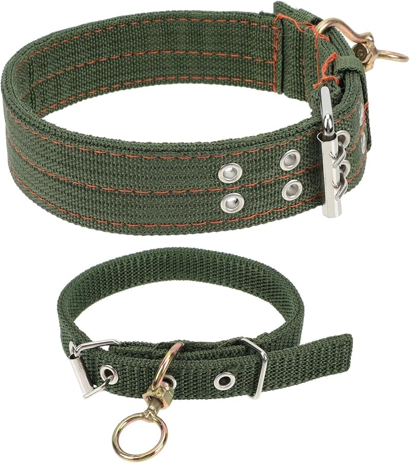 طوق عنز قابل للتعديل سميك 4 قطع أحزمة رقبة لتغذية الماشية للأغنام والأبقار حيوانات المزرعة - Image 1